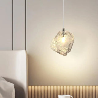 ZOWALA - Luxury Geometric Transparent Glass Pendant Light Image - 1