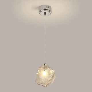 ZOWALA - Luxury Geometric Transparent Glass Pendant Light Image - 4