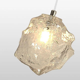 ZOWALA - Luxury Geometric Transparent Glass Pendant Light Image - 6