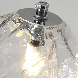 ZOWALA - Luxury Geometric Transparent Glass Pendant Light Image - 7