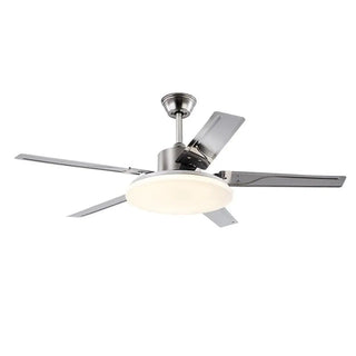 Modern Simple 5 Blade Metal Ceiling Fan with LED Light Zawala Image - 4