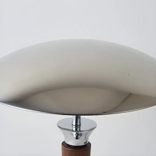 Living Room Minimalist Metal Silver Dome Table Lamp Zawala Image - 11