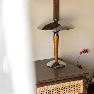 Living Room Minimalist Metal Silver Dome Table Lamp Zawala Image - 6