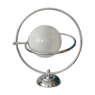 Modern Creative Silver Globe Shape Chrome Table Lamp Zawala Image - 10