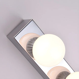 Simple White Globe Decor Wall Vanity Light Multi-Light Zawala Image - 11