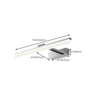 Modish Rectangular LED Bathroom Mirror Vanity Light Zawala #size