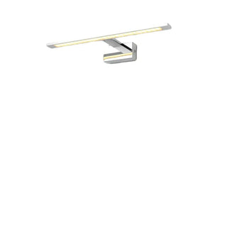 Silver Modern Rectangular LED Bathroom Vanity Light Zawala Image - 6
