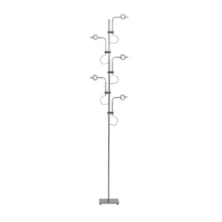 3-Light Exquisite Circle Chrome LED Metal Floor Lamp Zawala Image - 13
