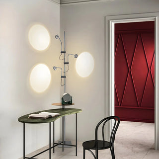 3-Light Exquisite Circle Chrome LED Metal Floor Lamp Zawala Image - 2