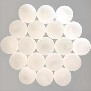 ZOWALA - Modern Simple 13-Light White Globe Ceiling Light