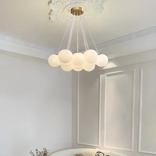 ZOWALA - Modern Simple 13-Light White Globe Ceiling Light