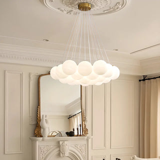 ZOWALA - Modern Simple 13-Light White Globe Ceiling Light