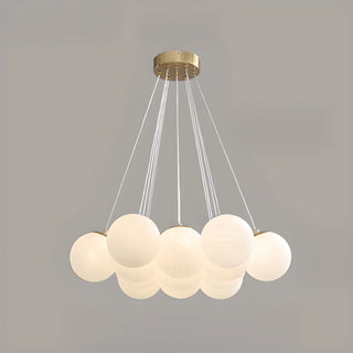 ZOWALA - Modern Simple 13-Light White Globe Ceiling Light