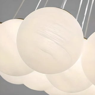 ZOWALA - Modern Simple 13-Light White Globe Ceiling Light
