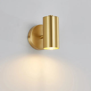 Modern Adjustable Black Cylinder Bedside Wall Sconce Zawala Image - 10