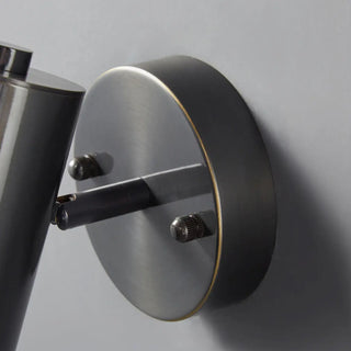 Modern Adjustable Black Cylinder Bedside Wall Sconce Zawala Image - 11