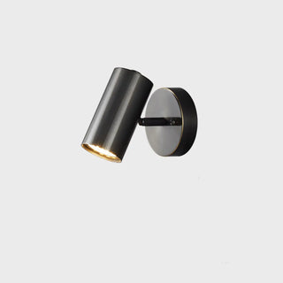 Modern Adjustable Black Cylinder Bedside Wall Sconce Zawala Image - 5