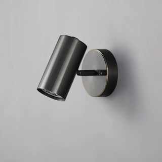 Modern Adjustable Black Cylinder Bedside Wall Sconce Zawala Image - 9