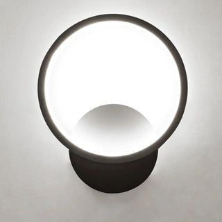Modish White Round Metal Bedside Wall Sconce Light Zawala Image - 10