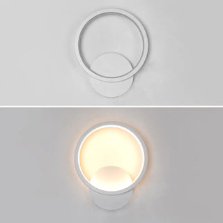 Modish White Round Metal Bedside Wall Sconce Light Zawala Image - 12