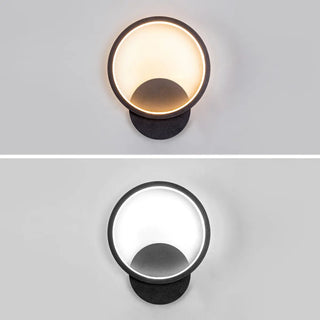 Modish White Round Metal Bedside Wall Sconce Light Zawala Image - 14