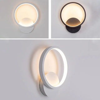 Modish White Round Metal Bedside Wall Sconce Light Zawala Image - 15