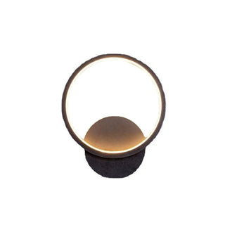 Modish White Round Metal Bedside Wall Sconce Light Zawala Image - 7