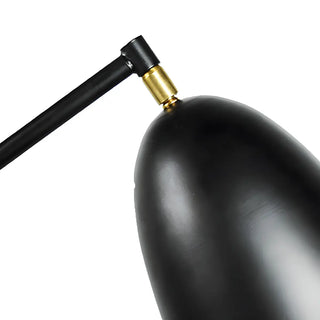 Modern Simple Black Cone and Tripod Metal Floor Lamp Zawala Image - 10
