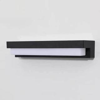 Black Modern Rectangular LED External Wall Lights Zawala Image - 12