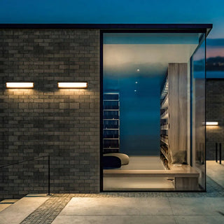 Black Modern Rectangular LED External Wall Lights Zawala Image - 5