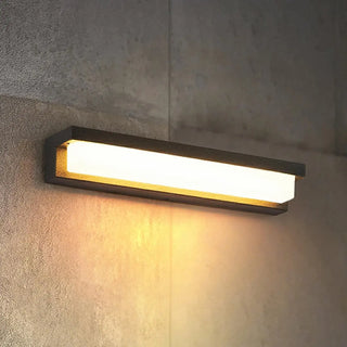 Black Modern Rectangular LED External Wall Lights Zawala Image - 7