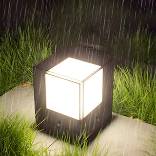 Waterproof Contemporary Outdoor Square Wall Sconce Zawala Image - 11