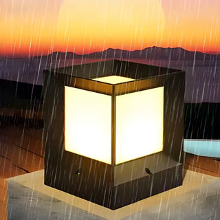 Waterproof Contemporary Outdoor Square Wall Sconce Zawala Image - 12