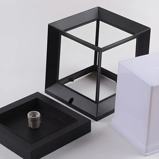 Waterproof Contemporary Outdoor Square Wall Sconce Zawala Image - 3