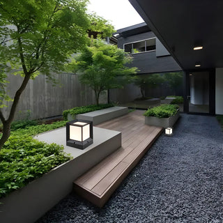 Waterproof Contemporary Outdoor Square Wall Sconce Zawala Image - 5