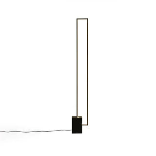 Modern Minimalist Black Rectangular LED Floor Lamp Zawala Image - 5