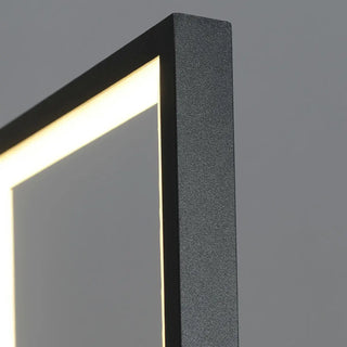 Modern Minimalist Black Rectangular LED Floor Lamp Zawala Image - 6