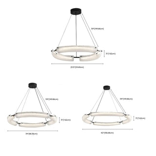 ZOWALA - Modern Simple Circular Glass Hanging Light