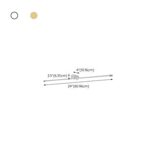 ZOWALA - Modern Simple White Linear Bathroom Vanity Light #size