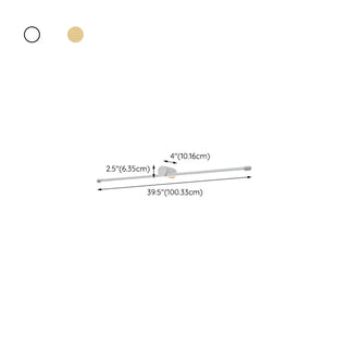 ZOWALA - Modern Simple White Linear Bathroom Vanity Light Image - 17
