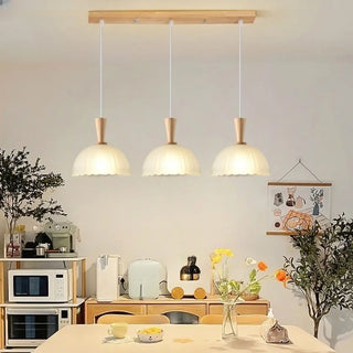 Modern Simple Dome Glass Dining Room Pendant Light Zawala Image - 1