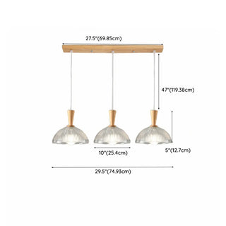 Modern Simple Dome Glass Dining Room Pendant Light Zawala Image - 12