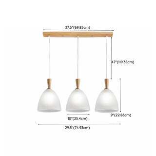 Modern Simple Dome Glass Dining Room Pendant Light Zawala Image - 13
