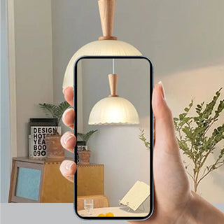 Modern Simple Dome Glass Dining Room Pendant Light Zawala Image - 9