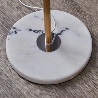 3-Light Globe Gold Stand and Marble Base Floor Lamp Zawala Image - 7