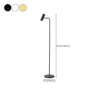 Bedside Brass Adjustable Floor Lamp with Marble Base Zawala #size