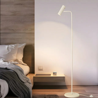 Bedside Brass Adjustable Floor Lamp with Marble Base Zawala Image - 2