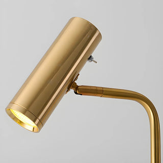 Bedside Brass Adjustable Floor Lamp with Marble Base Zawala Image - 8