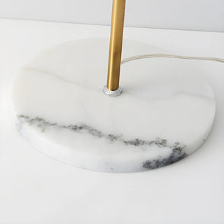 Bedside Brass Adjustable Floor Lamp with Marble Base Zawala Image - 9