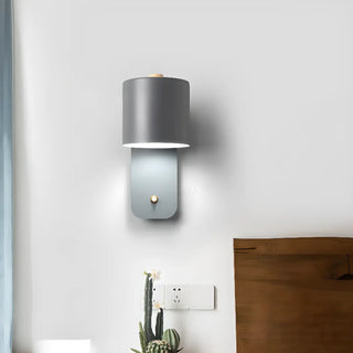 Rotatable Cylinder Metal LED Wall Sconce Lights Zawala Image - 1